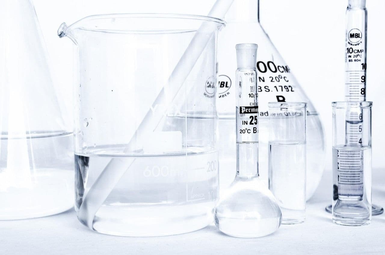 Clean laboratory glassware